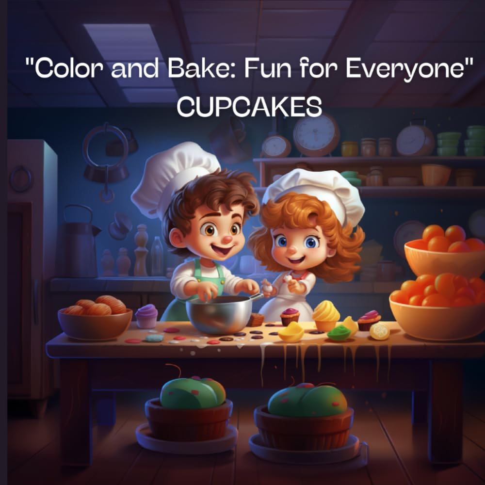 Color and Bake Cupcakes Coloring Book