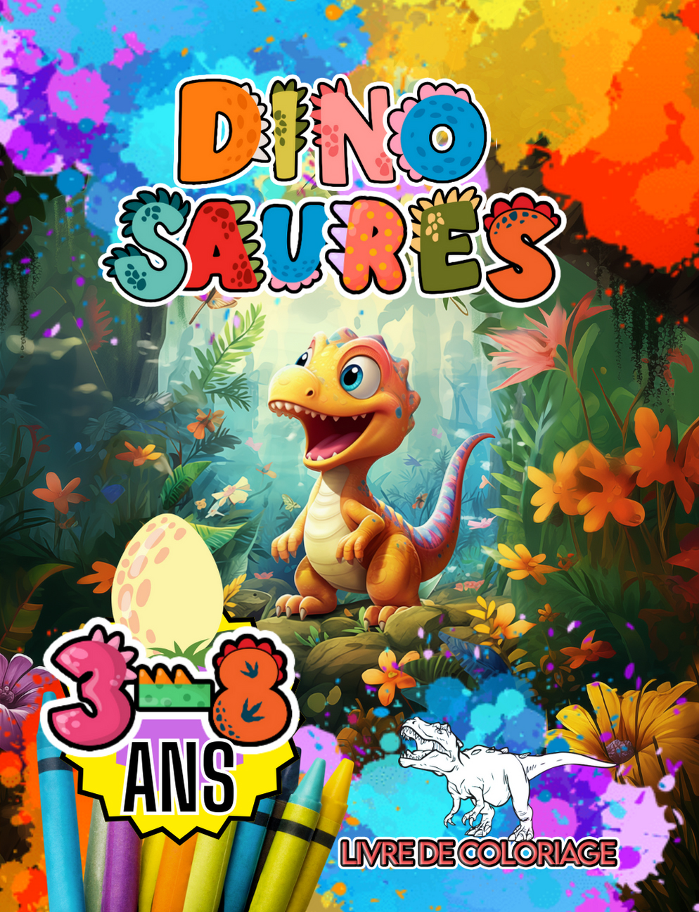 Livre de coloriage Dinosaures