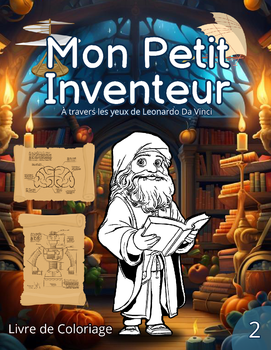 Livre de coloriage Mon Petit Inventeur
